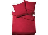 Bettwäsche FLEURESSE "Lech 3089", rot, B/L: 200cm x 200cm, 1 Stk., 2 Stk., Flanell, B/L: 80cm x 80cm & 80cm x 80cm, 3 Stk., Flanell, Obermaterial: 100% Baumwolle, Bettwäsche, Bettwäsche, Edelflanell, Baumwolle, in Gr. 135x200, 155x220, 200x200cm