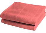 Badetuch FLEURESSE "2828", rot (rot, hellrot), B:90cm L:200cm, Frottier, Obermaterial: 100% Baumwolle, Handtücher, Badetuch, Duschhandtücher, Handtücher, Walkfrottee, 100% Baumwolle