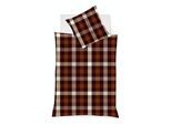 Bettwäsche FLEURESSE "Lech 3742", braun, B/L: 200cm x 200cm, 1 Stk., 2 Stk., Flanell, B/L: 80cm x 80cm & 80cm x 80cm, 3 Stk., Flanell, Obermaterial: 100% Baumwolle, Bettwäsche, Bettwäsche, Edelflanell, Baumwolle, in Gr. 135x200, 155x220, 200x200cm