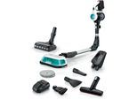 BOSCH Akku-Stielstaubsauger "Unlimited 7 ProHygienic Aqua BKS71HYG1, 2in1 Saugen & Wischen", weiß, B:25,2cm H:131,5cm T:20,4cm, Akkusauger, Knickrohr, Hygiene-Filter, 10 J. Motorgarantie, Schnellladegerät, weiß, Akku-Stielstaubsauger