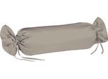 Kissenbezüge FLEURESSE "Colours", grau (taupe), B:15cm L:40cm, Interlock-Jersey, Obermaterial: 100% Baumwolle, Kissenbezüge, Kissenbezüge, edler, bügelfreier Interlock-Jersey aus 100% Baumwolle
