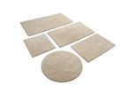 Badematte WECON HOME BASICS "Erik", beige, H:20mm, Baumwolle, Badematten, Badematte, waschbar, rutschfest, sehr weich, strapazierfähig, pflegeleicht