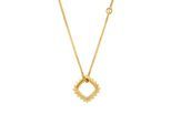 Kette mit Anhänger MICHAEL KORS "Schmuck Geschenk Metall PREMIUM", gelbgoldfarben, kristallweiß, Halsketten, Damen, Metall, L: 45,5 B: 1mm, mit Zirkonia (synth.), B:1mm