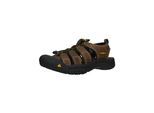 Sandale KEEN "Keen Wanderschuhe Leder/Textil", Herren, Gr. 42, braun, Leder, Textil, Schuhe Sandale