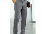 Webhose, Herren, Gr. 24, Unterbauchgrößen, grau (grau, meliert), 75% Polyester, 25% Schurwolle, unifarben, lang, Hosen