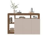 Möbelix , Eichefarben, Kaschmir , Holzwerkstoff , 2 Fächer , 146x93x42 cm , Kleinmöbel, Kommoden, Sideboards