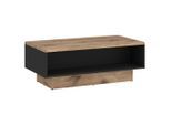 Möbelix , Anthrazit, Eichefarben , Holzwerkstoff , rechteckig , 110x42.5x70 cm , Wohnzimmer, Wohnzimmertische, Couchtische
