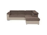 Mid.you , Taupe, Sandfarben , Holz, Textil , Buche , Ottomane rechts, L-Form , 252x217 cm ,