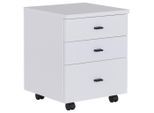 Möbelix , Weiß , Holzwerkstoff , 3 Schublade(n) Schubladen , 43x53x40 cm , Büromöbel, Rollcontainer