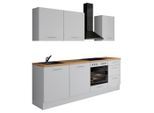 Impuls , Weiß , Holzwerkstoff , 3 Schublade(n) Schubladen , nur wie online abgebildet bestellbar , 230 cm , GS-geprüft, Pefc, Goldenes M, Made in Germany , seitenverkehrt erhältlich, vormontierter Korpus , Küche, Küchenblöcke, Küchenzeilen