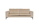 Livetastic , Schwarz, Beige , Kunststoff, Textil , Uni , Füllung: Schaumstoff,Schaumstoff , 215x84x88 cm , Wohnzimmer, Sofas & Couches, Sofas, 2er Sofas