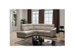 Livetastic , Grau , Textil, Leder , Echtleder , Rindleder , Buche , L-Form , 260x229 cm , Made in EU , Bettkasten erhältlich, Lederauswahl, Rücken echt, motorische Relaxfunktion ,