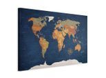 artgeist , Blau, Hellbraun , Holz, Textil , Kiefer , rechteckig , 90x60x1.2 cm , Keilrahmen , Dekoration, Bilder & Rahmen, Bilder, Leinwandbilder