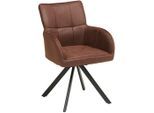 Livetastic , Braun , Metall, Textil , 59x84.5x62.5 cm ,