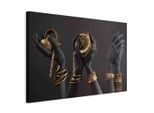 artgeist , Schwarz, Hellgelb , Holz, Textil , Kiefer , rechteckig , 90x60x1.2 cm , Keilrahmen , Dekoration, Bilder & Rahmen, Bilder, Abstrakte Bilder