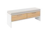 James Wood , Weiß, Eichefarben , Holzwerkstoff , 125x48x37 cm , Blauer Engel, Goldenes M, Made in Germany ,