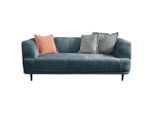 Mid.you , Blau , Textil , Füllung: Polyurethan (Pur) , 226x77x106 cm , Made in EU , Wohnzimmer, Sofas & Couches, Sofas, 3er Sofas