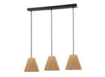 James Wood , Naturfarben, Schwarz , Metall, Papier , konisch , 20x120x80 cm , RoHS , Beleuchtung, Innenleuchten, Hängeleuchten