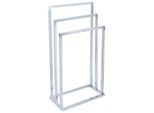 Ondega , Chromfarben , Metall , eckig , 45x85x21 cm , Montage ohne Bohren , Badezimmer, Badezimmeraccessoires, Handtuchhalter