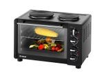 Trisa Electronics , Schwarz , Metall , 32x34x51 cm , RoHS , Küche, Küchenelektrogeräte, Herde & Backöfen, Mini-Backöfen