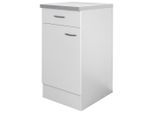 FlexWell , Weiß , Holzwerkstoff , 1 Fächer , 1 Schublade(n) Schubladen , einzeln stellbar , 40x85x60 cm , Made in Germany , individuell planbar ,