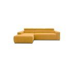 Mid.you , Orange , Textil , Uni , Ottomane links, L-Form , 285x175 cm , Made in EU, FSC MIX , Rücken echt ,