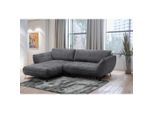 Livetastic , Anthrazit , Textil , Füllung: Silikon, Schaumstoffflocken , Ottomane links, L-Form , 282x187 cm , Made in EU , Liegefunktion, Schlafen auf Sitzhöhe, Rücken echt , Wohnzimmer, Sofas & Couches, Wohnlandschaften, Ecksofas