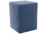 Looks by W.Joop , Blau , Textil , Uni , Füllung: Schaumstoff , quadratisch , 38x47x38 cm , Made in EU, FSC MIX , Stoffauswahl , Wohnzimmer, Hocker, Hocker