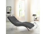 Livetastic , Dunkelgrau , Textil , 65x65-95x171 cm , Made in EU , Relaxfunktion, Rücken echt , Wohnzimmer, Sofas & Couches, Relaxliegen & Récamièren, Relaxliegen