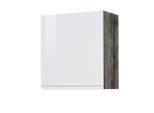 Held , Grau, Weiß Hochglanz , Holzwerkstoff , 50x57x34 cm , hängend ,