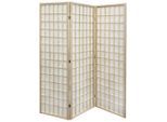 Möbelix , Naturfarben, Weiß , Holz, Metall, Textil , Kiefer , vollmassiv , Abstraktes , 130x179x2 cm , Scharniere in beide Richtungen drehbar , Kleinmöbel, Paravents