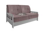 Livetastic , Rosa , Holz , Kiefer,Kiefer , massiv,massiv , 154x88x90 cm , Made in EU , einzeln ausziehbar, Armteil links, Armteil rechts , Wohnzimmer, Sofas & Couches, Schlafsofas, Schlafsofas