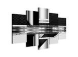 artgeist , Grau, Schwarz , Textil, Holzwerkstoff , rechteckig , 200x100x1.2 cm , Keilrahmen , Dekoration, Bilder & Rahmen, Bilder, Abstrakte Bilder