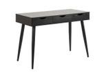 Mid.you , Schwarz, Eschefarben , Metall , 3 Schublade(n) Schubladen , rechteckig , 50x77.1x110 cm , Reach , Stauraum, in verschiedenen Holz-Dekoren erhältlich , Büromöbel, Schreibtische, Schreibtische