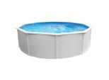 Möbelix , Weiß , Metall, Kunststoff , 132 cm , Pools & Wasserspaß, Pools, Aufstellpools, Stahlwandpools