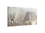 artgeist , Grau, Beige , Holz, Textil , Kiefer , rechteckig , 120x40x1.2 cm , Keilrahmen ,