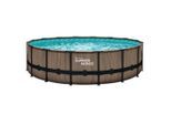 Möbelix , Teakfarben , Kunststoff , 122 cm , Pools & Wasserspaß, Pools, Aufstellpools, Frame-Pools