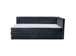 Mid.you , Schwarz , Textil , 212x83x99 cm , Armteil rechts , Wohnzimmer, Sofas & Couches, Schlafsofas, Schlafsofas
