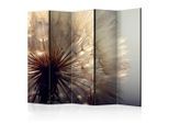 artgeist , Honig, Beige , Holz, Textil , Kiefer , massiv , Blume , 225x172x3 cm , Motiv auf Vorder- und Rückseite , Kleinmöbel, Paravents