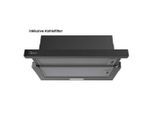 Midea , Schwarz , Metall , 59.5x25.5x30.8 cm , Küche, Küchenelektrogeräte, Dunstabzüge, Dunstabzugshauben