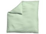 Schlafgut , Hellgrün , Textil , Uni , 200x200 cm , Textiles Vertrauen - Oeko-Tex®, AZO-frei, Bsci, Oeko-Tex® Standard 100 , pflegeleicht, atmungsaktiv, bügelleicht, schadstoffgeprüft, weiche und anschmiegsame Oberfläche, dicht gewebtes Garn , Heimtextilien, Schlaftextilien, Bettwäsche, Satin Bettwäsche