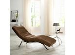 Livetastic , Dunkelbraun , Textil , 65x65-95x171 cm , Made in EU , Relaxfunktion, Rücken echt ,