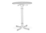 Möbelix , Weiß , Metall , rund , 80x110x80 cm , FSC Mix, Europäischer Sicherheitsstandard , gastro- und objekttauglich, UV-beständig, wetterfest , Gartenmöbel, Gartentische, Klapptische Garten