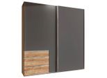 Mid.you , Graphitfarben, Eichefarben , Holzwerkstoff , 3 Fächer , 3 Schublade(n) Schubladen , 250x216x65 cm , BQ - Bündnis für Qualität, Made in Germany, DIN EN ISO 9001 , umfangreiches Zubehör erhältlich, in verschiedenen Größen erhältlich, in verschiedenen Holzdekoren erhältlich ,