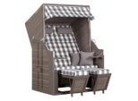 Gardenson , Holz , Pinie , Karo , 120x160x80 cm , Gartenmöbel, Strandkörbe