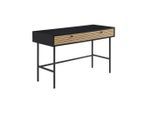 Livetastic , Schwarz, Eichefarben , Holz, Holzwerkstoff , Eiche , furniert , 2 Schublade(n) Schubladen , rechteckig , 50x75x120 cm , Stauraum , Büromöbel, Schreibtische, Schreibtische