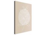 artgeist , Beige , Textil, Holzwerkstoff , rechteckig , 40x60x1.2 cm , Keilrahmen , Dekoration, Bilder & Rahmen, Bilder, Abstrakte Bilder
