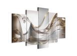 artgeist , Silberfarben, Goldfarben , Textil, Holzwerkstoff , rechteckig , 200x100x1.2 cm , Keilrahmen , Dekoration, Bilder & Rahmen, Bilder, Abstrakte Bilder