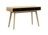Mid.you , Schwarz, Eichefarben , Holzwerkstoff , 2 Schublade(n) Schubladen , 79x50x120 cm , Stauraum , Büromöbel, Schreibtische, Schreibtische