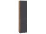 Held , Grau, Eiche Wotan , Holzwerkstoff , 4 Fächer , 1 Schublade(n) Schubladen , 40x180x35 cm , Made in Germany , stehend, hängend ,